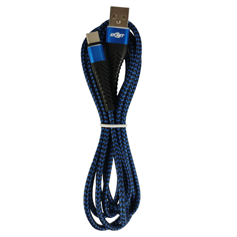 Type-C Mermaid Blue & Black Charging Cable