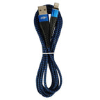USB Durable nylon Mermaid  Blue Black Charger Cable For iphone ipad