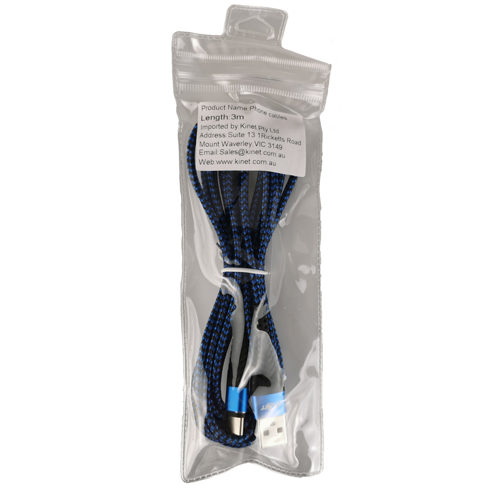 Type-C Mermaid Blue & Black Charging Cable Secondary image