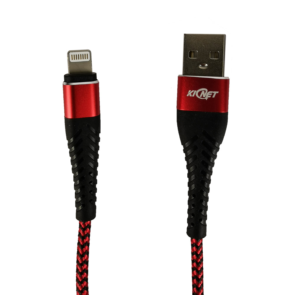 USB Durable nylon Mermaid Black Red Charger Cable For iphone ipad