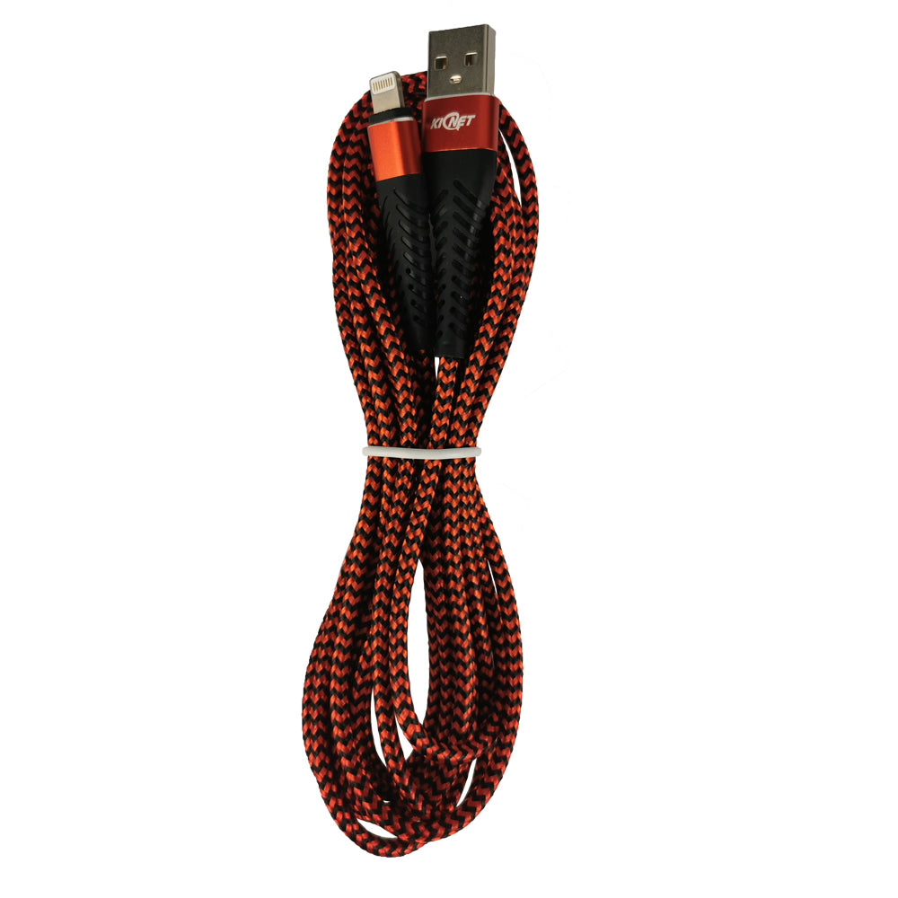 USB Durable nylon Mermaid Black Red Charger Cable For iphone ipad Main image