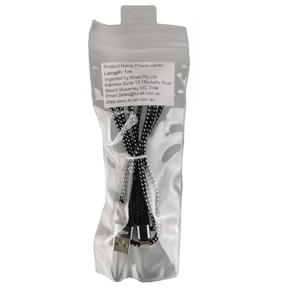 USB Durable nylon Mermaid Black White Charger Cable For iphone ipad