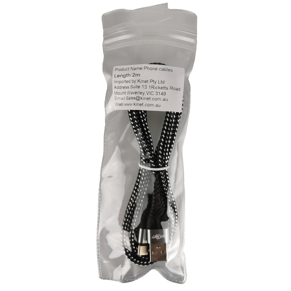 Type-C Mermaid  Black & White Charging Cable