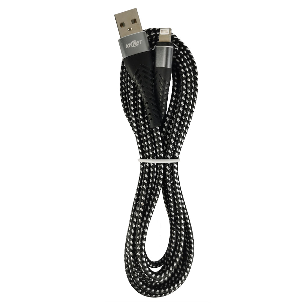 USB Durable nylon Mermaid Black White Charger Cable For iphone ipad Main image