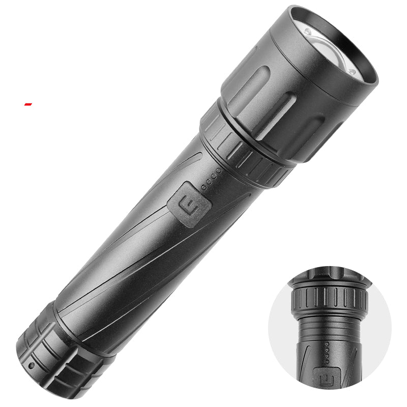 Multifunctional Flashlight Telescopic Type-C Reversible Charging Zoom LED Torch Main image