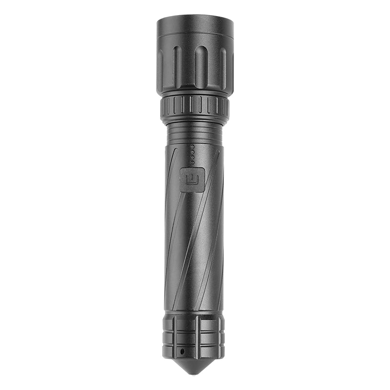Multifunctional  Flashlight Telescopic Type-C Reversible Charging Zoom LED Torch with Broken Window Emergency Life Hammer Main image