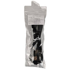 USB Double Elbow Cotton Linen Black Charging Cable For iphone ipad