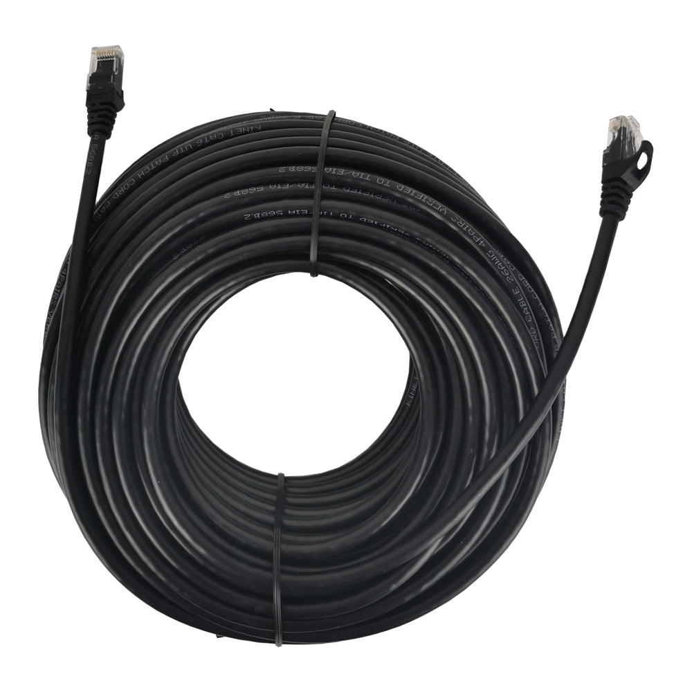 30m Black Ethernet Network Lan Cable CAT6 UTP 1000Mbps RJ45 8P8C Main image