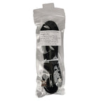 USB Double Elbow Cotton Linen Black Charging Cable For iphone ipad