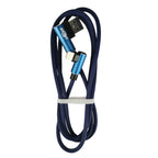 USB Double Elbow Cotton Linen Charger Cable For iphone ipad
