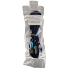 Type-C Double Elbow Cotton Linen Blue Charging Cable