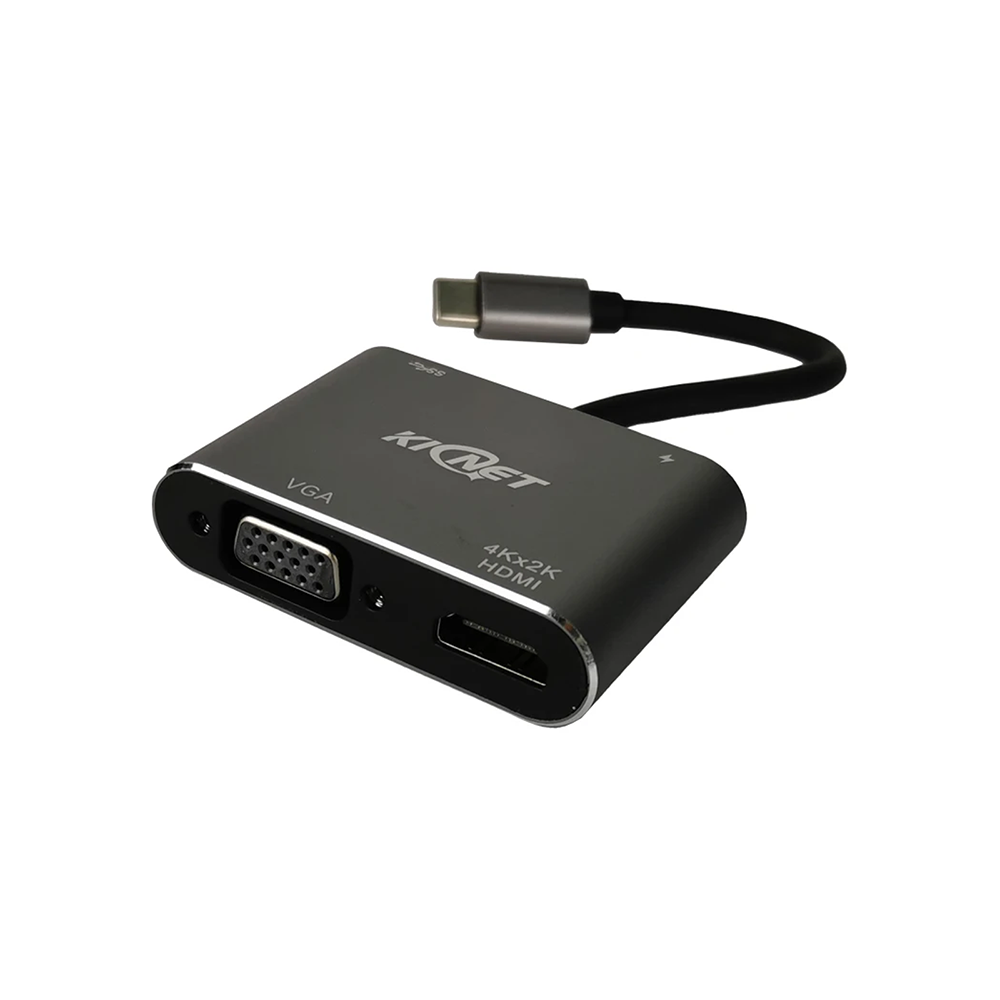 4 IN 1 USB Type C to 4k HD HDMI VGA USB 3.0 PD Hub Adapter Main image