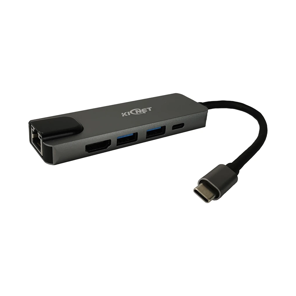 5 IN 1 USB Type C to 4K HDTV LAN USB 3.0 USB PD Hub Adapter Main image