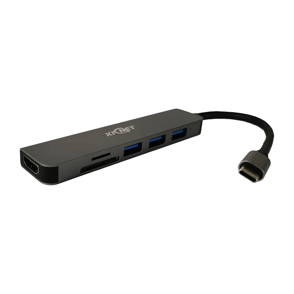 6 IN 1 USB Type C to 4K HDMI USB3.0 USB SD TF Carder Read Hub Adapter Main image