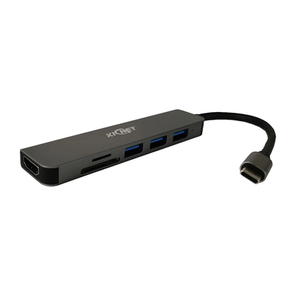 6 IN 1 USB Type C to 4K HDMI USB3.0 USB SD TF Carder Read Hub Adapter