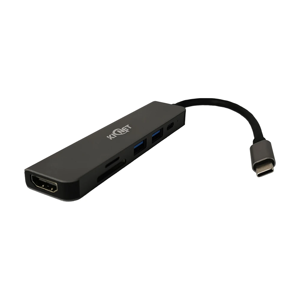 6 IN 1 USB Type C to 4K HDTV USB3.0 USB SD TF Carder Read PD Hub Adapter Main image