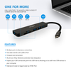 6 IN 1 USB Type C to 4K HDTV USB3.0 USB SD TF Carder Read PD Hub Adapter