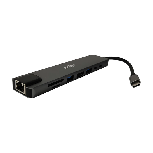 8 IN 1 USB Type C to HDMI USB3.0/2.0 USB/C SD/TF PD LAN Hub Adapter