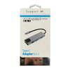 6 IN 1 USB Type C to 4K HDMI LAN USB3.0 USB-C PD SD TF Carder Read Hub Adapter