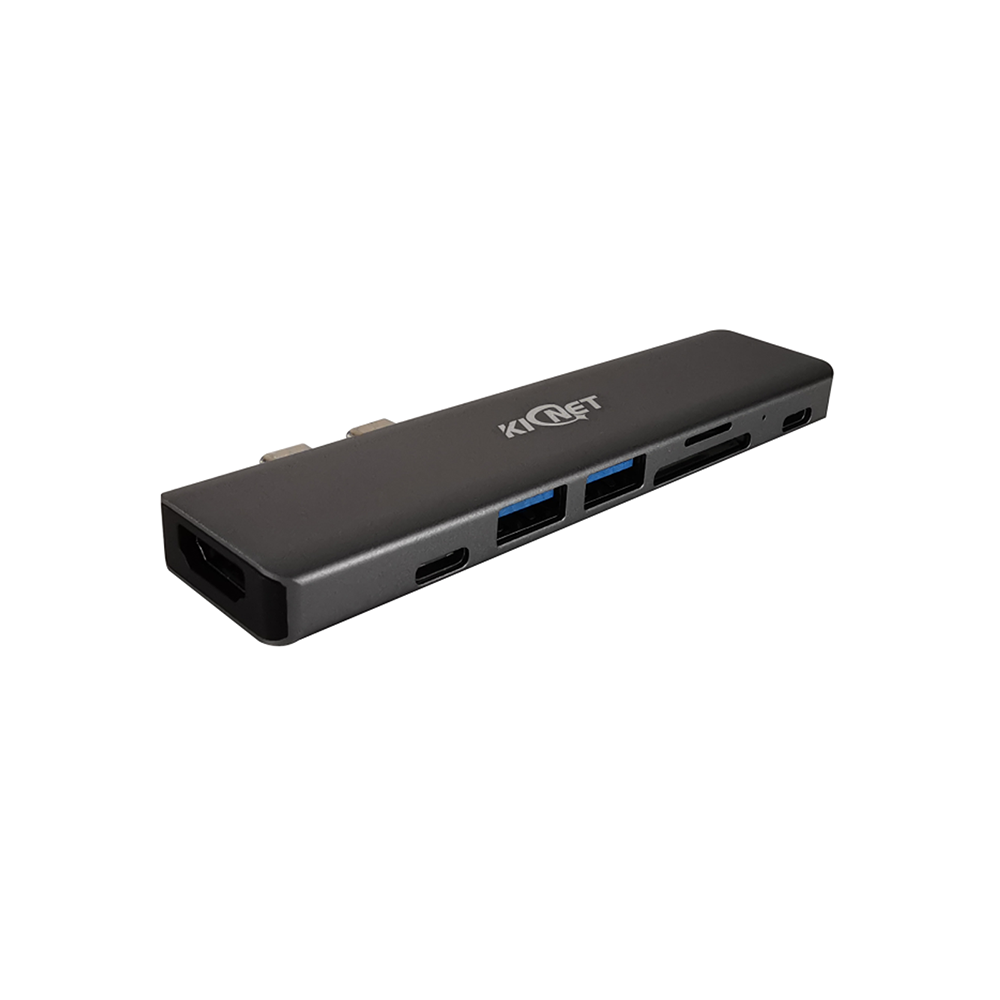 7 IN 1 USB Type C to 4K HDMI USB/C USB 3.0 USB SD TF PD Hub Adapter Main image