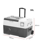 Mini Car Refrigerator 12V/24V DC 110-240V AC Portable Cooler 30L 50L Freezer