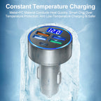Fast Charger 15.5W 4USB+PD Type-C Car Charger Adapter Electronics Accessories