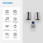 D3333 Waterproof Plug-in Receiver Long Range Wireless Doorbell