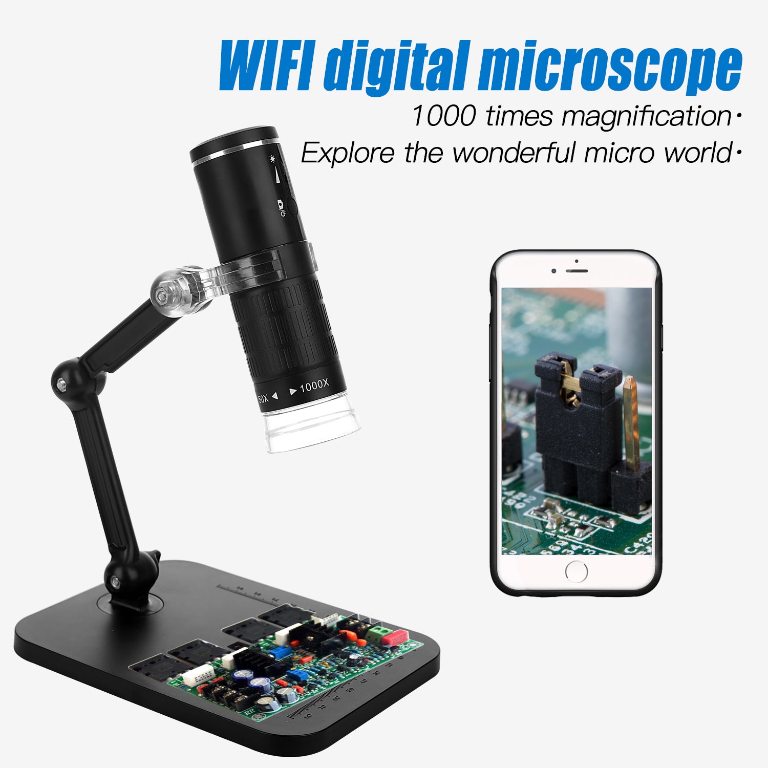F210 1000 Times Magnification HD 1080P Wifi Digital Microscope Secondary image