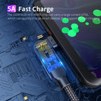 Rotating Elbow Type-C to Type-C 100W 1.2m Mobile Phone Charger Cable