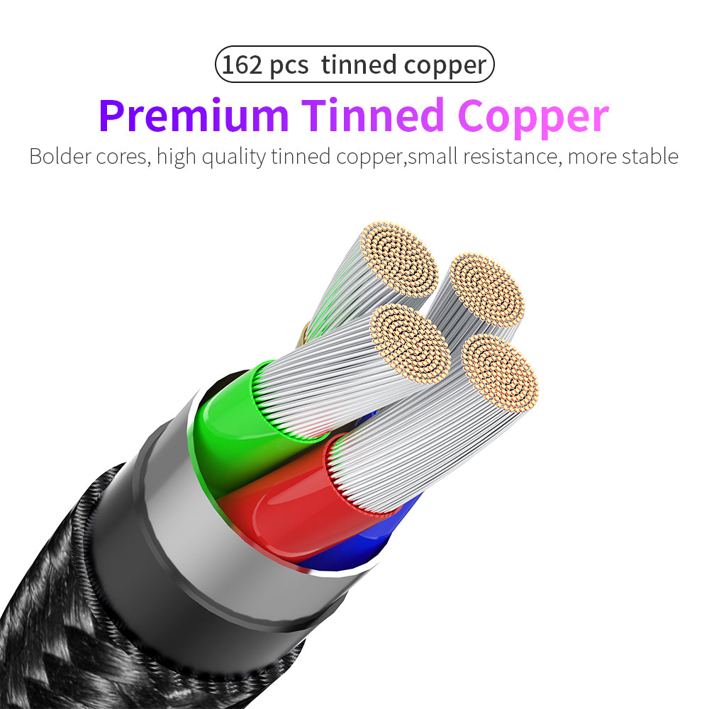 Rotating Elbow USB to Type-C 1.2m Mobile Phone Charger Cable