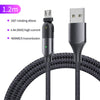 Rotating Elbow USB to Micro USB 1.2m Mobile Phone Charger Cable