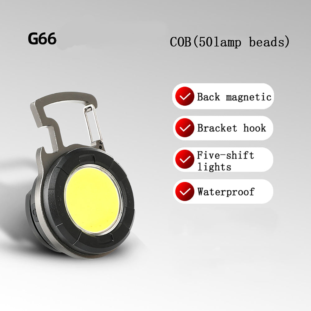 G66 50 Lamp Beads Cob Rechargeable Keychain Light Secondary image