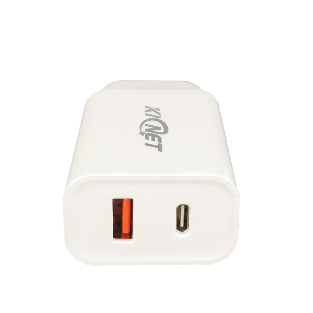 KINET 18W PD & QC dual port Charger Power Adapter