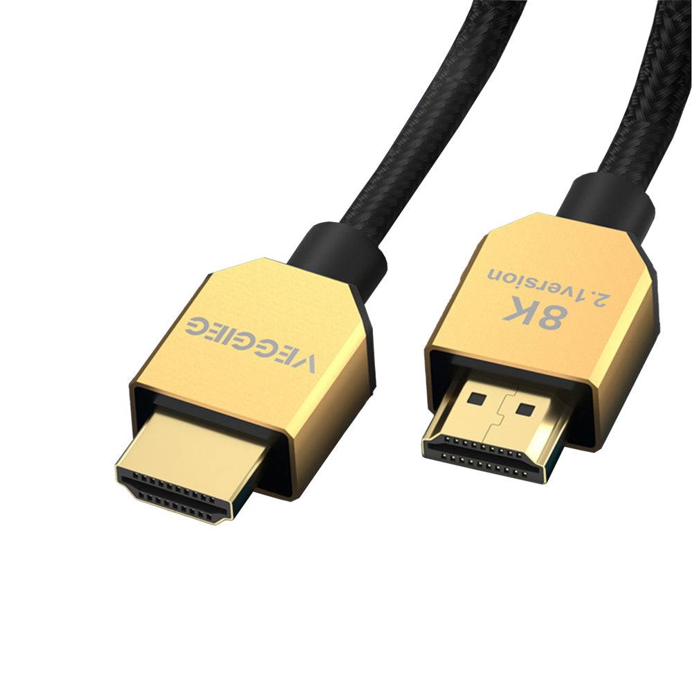 8K HDMI Cable 2m 3m 5m HDMI to HDMI 2.1 Cable  Gold Plated 48Gbps Bandwidth Connectors Main image
