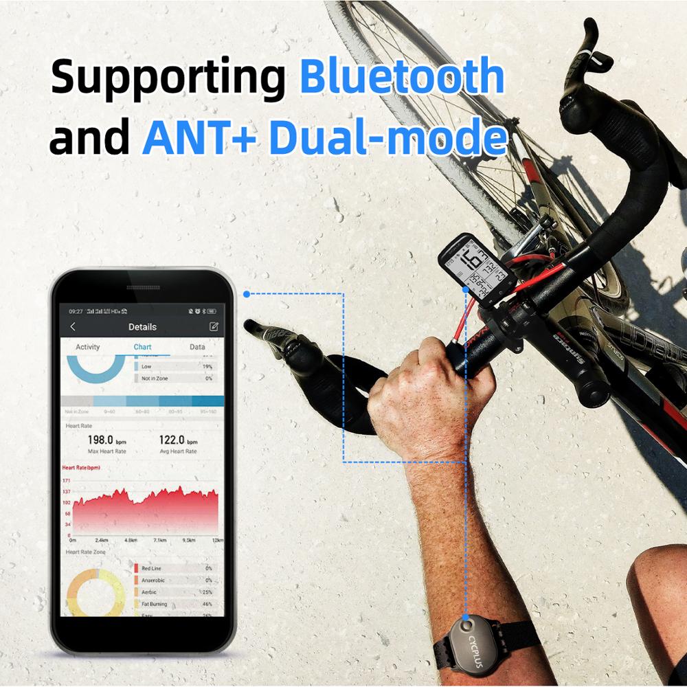 CYCPLUS H1 Heart Rate Monitor Arm Band Wrist Strap Bluetooth 4.0 ANT+ Sensor Wilress Bicycle Accessories for Wahoo Zwift