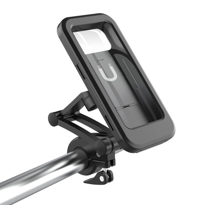 HL-69-L Adjustable Motorcycle Bike Phone Holder Case Outdoor Waterproof Handlebar Mobile Support Mount Main image