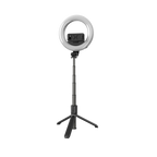 L07 5" Ring Light 360 Degree Rotating Wireless Portable Selfie Stick Tripod For Mobile