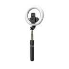 L07 5" Ring Light 360 Degree Rotating Wireless Portable Selfie Stick Tripod For Mobile