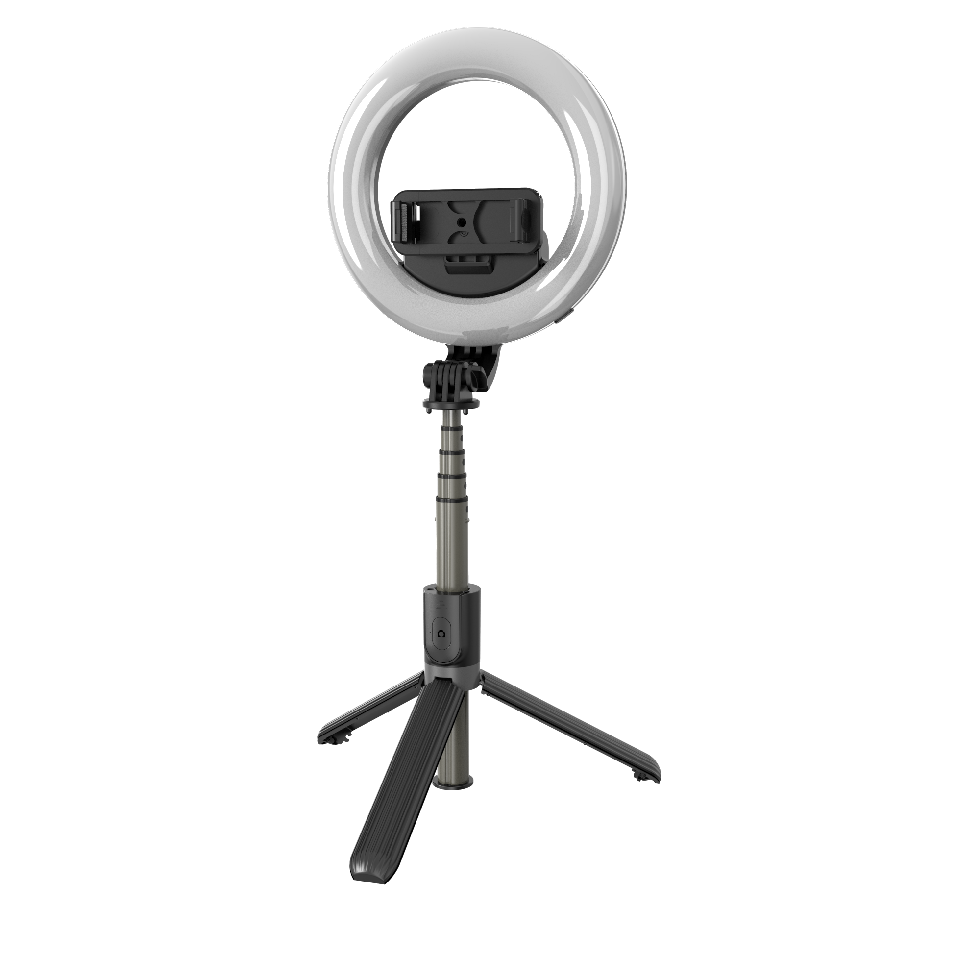 L07 5" Ring Light 360 Degree Rotating Wireless Portable Selfie Stick Tripod For Mobile