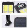 6 graids Solar Street Lig120hts With 3 Light Mode Waterproof Motion Sensor Security Lighting for Garden Patio Path Yard