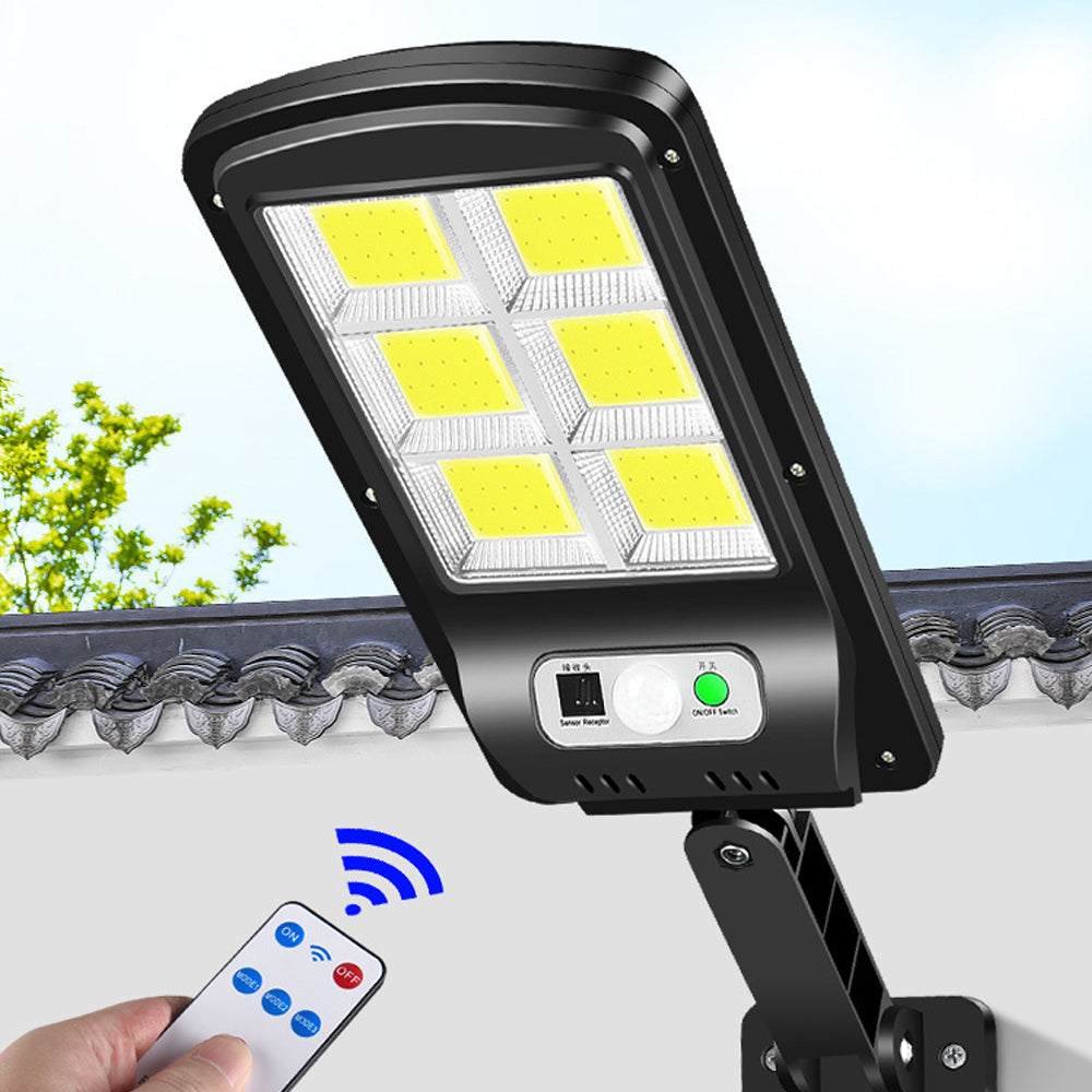 6 graids Solar Street Lig120hts With 3 Light Mode Waterproof Motion Sensor Security Lighting for Garden Patio Path Yard