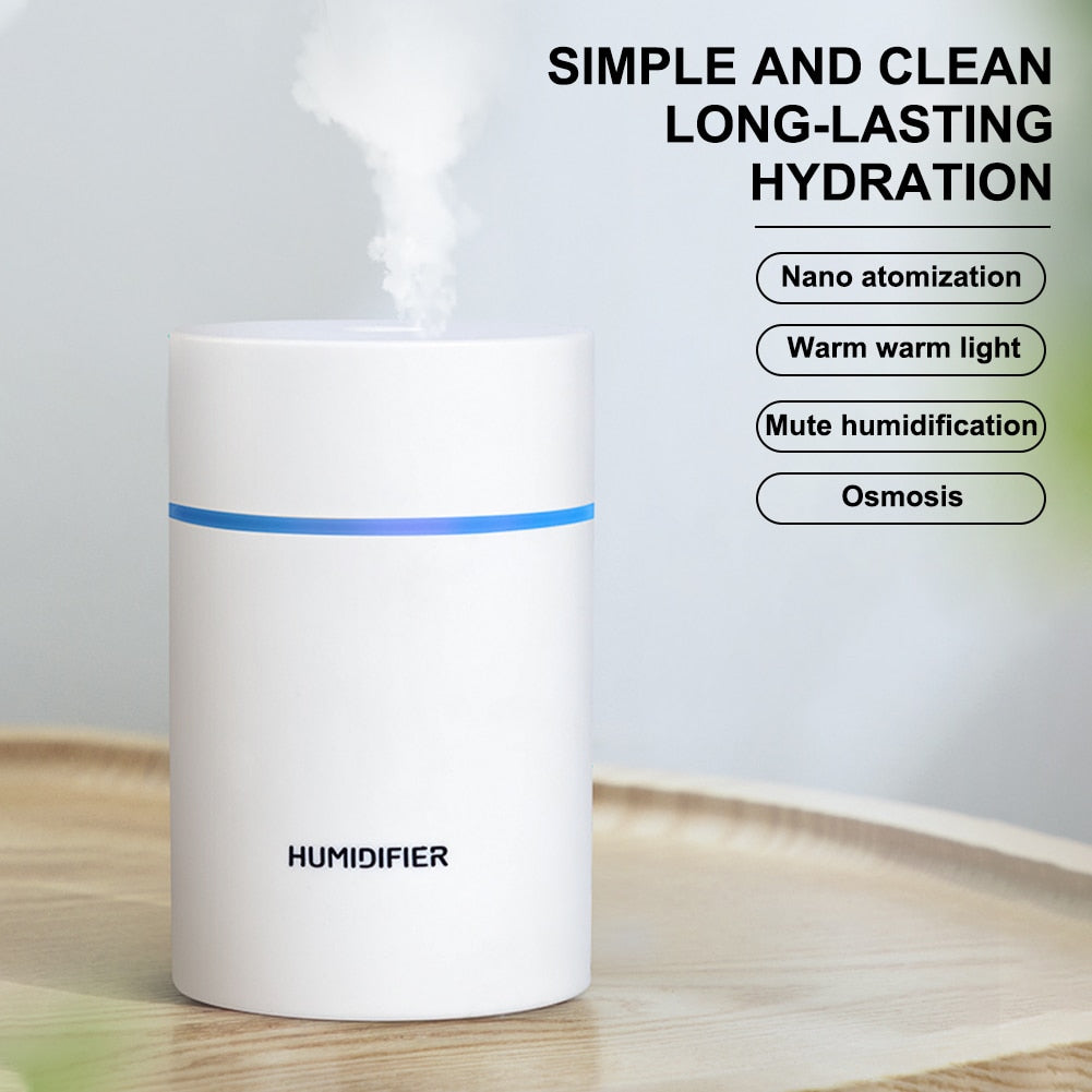 Mini Humidifier Desktop Misting Aroma Diffuser with Night Light Auto Power Off Secondary image