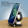 OJD-76 3 in 1 15W Foldable Wireless Charger Fast Charging for iPhone Earphone iWatch