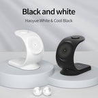 OJD-83 3 in 1 15W Magnetic Wireless Charger Desktop Charging Stand  for iPhone  Apple Watch AirPod