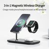 OJD-85 3 IN 1 Magnetic Wireless Charger Stand 15W Wireless Charger