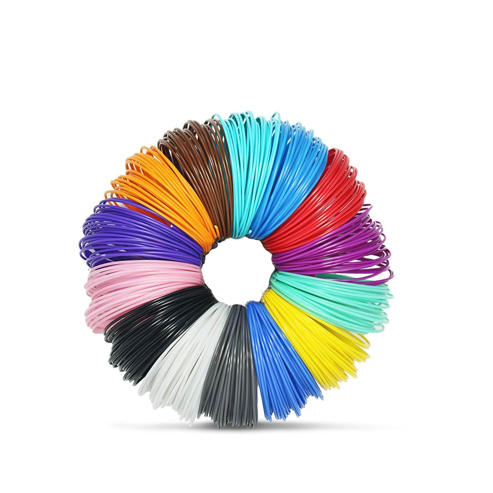 3D Printing Pen PCL 1.75mm Filaments 10 Colors x 10 Meters for Kids
