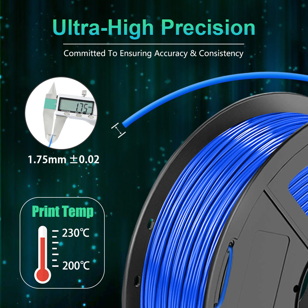 PLA 3D Filament 1.75mm Blue 1KG/Roll Secondary image