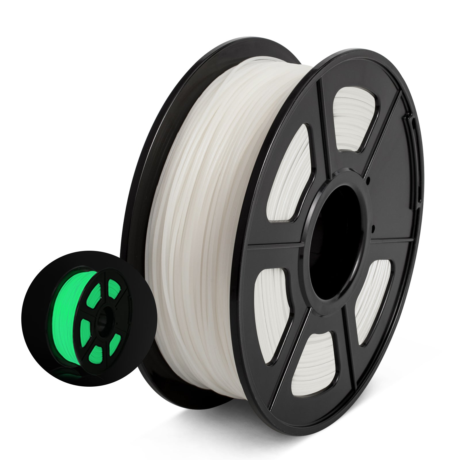 PLA 3D Filament 1.75mm Noctilucent White 1KG/Roll Main image