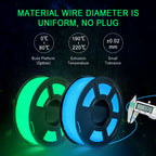 PLA 3D Filament 1.75mm Noctilucent White 1KG/Roll