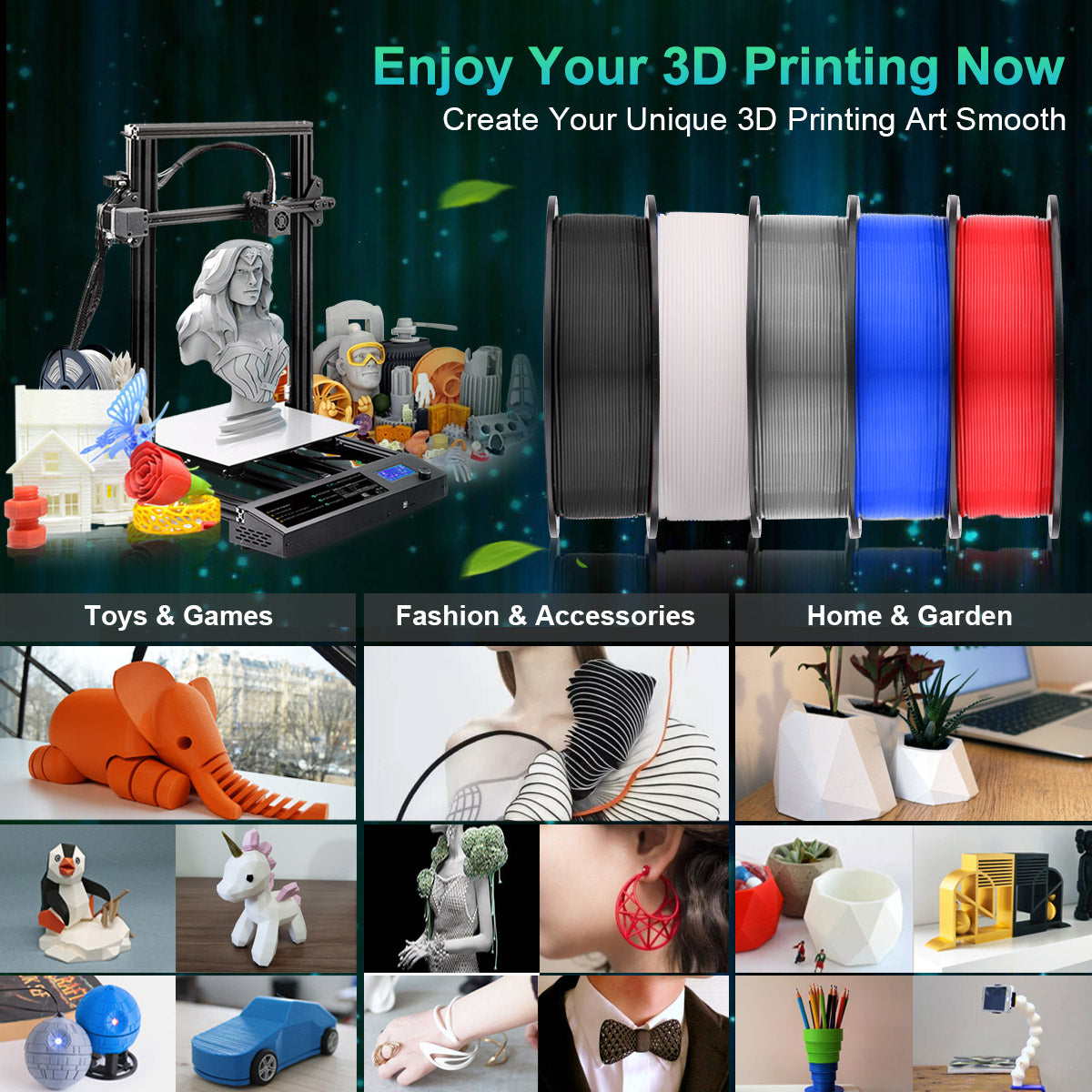 PLA 3D Filament 1.75mm Red 1KG/Roll